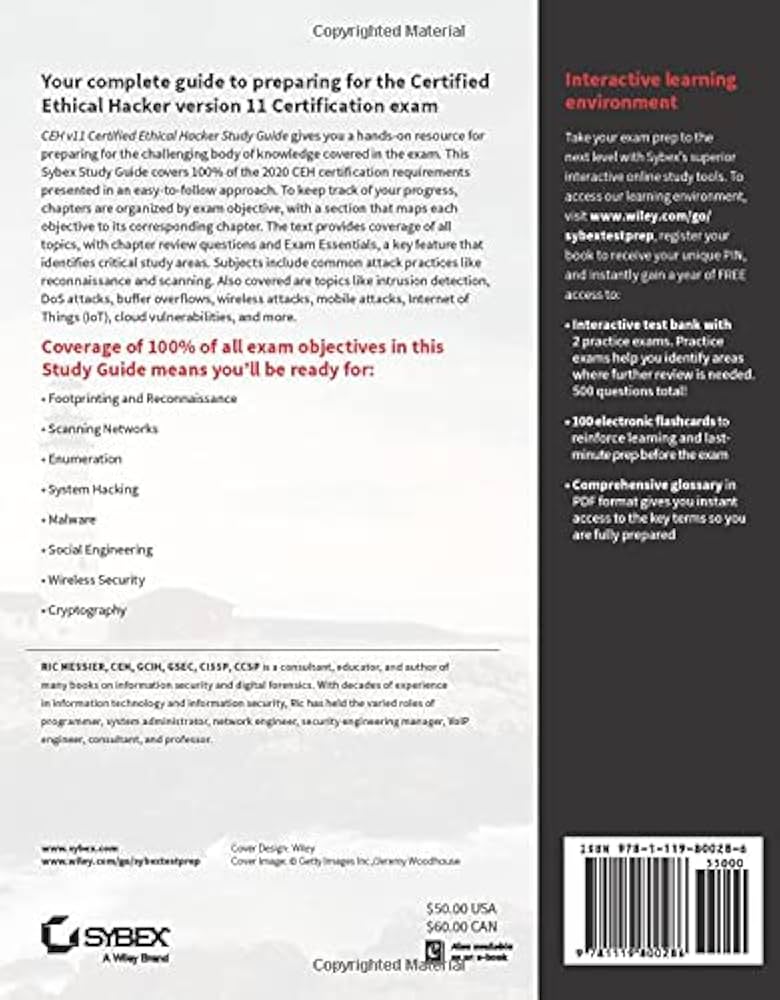 CEH v11 Certified Ethical Hacker Study Guide: Messier, Ric